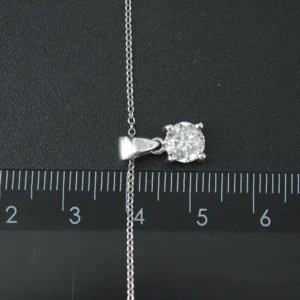 Platinum 0.95ct Diamond Necklace 18″ 1.5mm