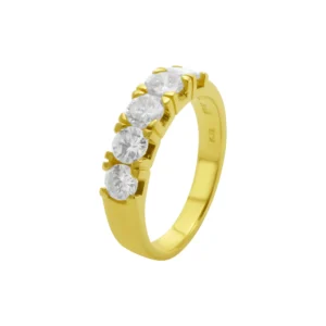 18ct Yellow Gold 1.25ct Diamond 5 Stone Ring
