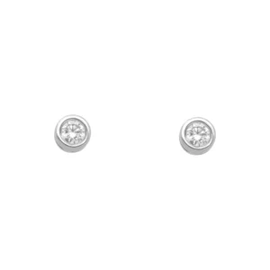 18ct White & Yellow Gold 0.70ct Diamond Stud Earrings