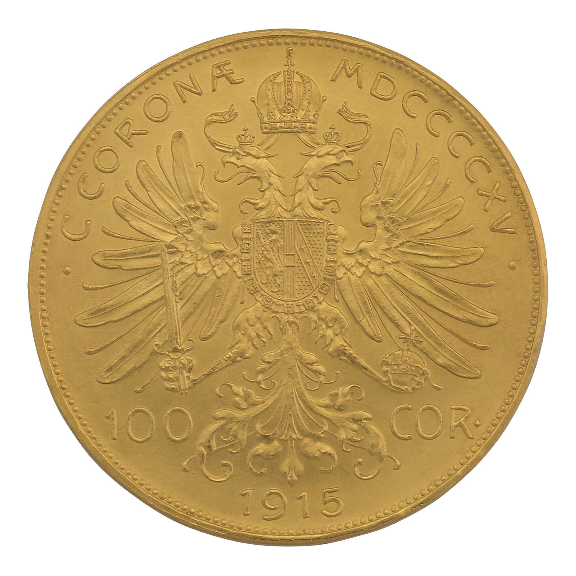 1915 Austrian 100 Coronas Restrike Gold Coin (Best Value)