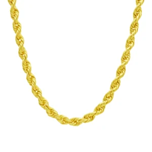 9ct Yellow Gold Rope Chain 26.5″ 5.5mm