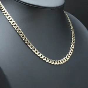 9ct Yellow Gold Curb Chain 20″ 8mm