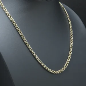 9ct Yellow Gold Fancy Double Curb Chain 23.5″ 5.5mm