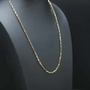 9ct Yellow Gold Box Link Chain 28″ 4mm