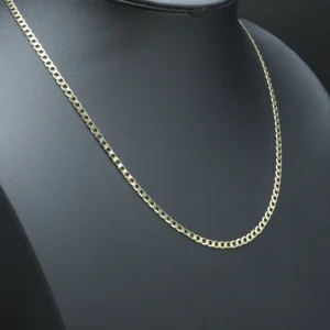 9ct Yellow Gold Curb Chain 22″ 4mm