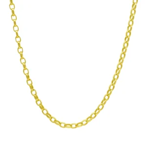 9ct Yellow Gold Belcher Chain 20.5″ 4mm