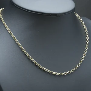 9ct Yellow Gold Belcher Chain 20.5″ 4mm