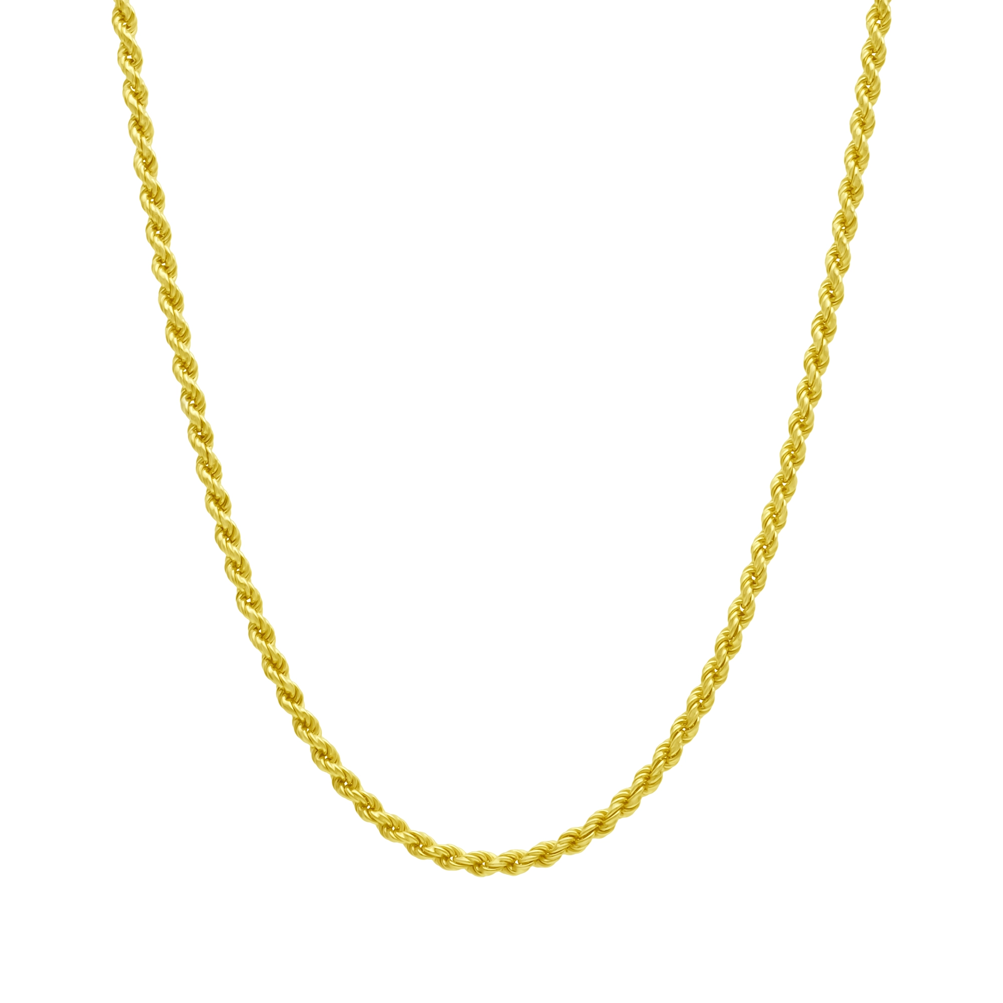 9ct Yellow Gold Rope Chain 18.5" 3mm