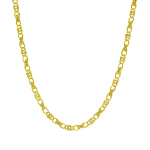 9ct Yellow Gold Fancy Link Chain 18″ 3.5mm