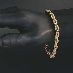 Rope Bracelets - 9ct 18ct Gold Rope Bracelets for Men & Women