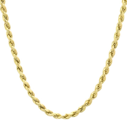 9ct Yellow Gold Rope Chain 26" 4mm