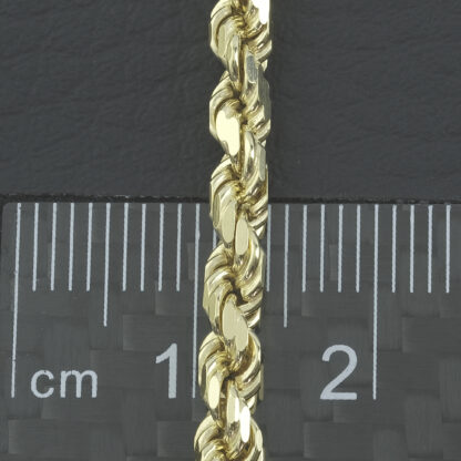 9ct Yellow Gold Rope Chain 26" 4mm - Image 4