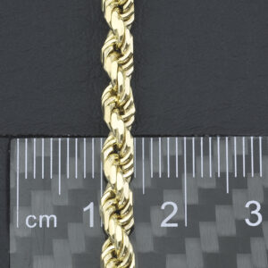 9ct Yellow Gold Rope Chain 24&#8243; 4mm
