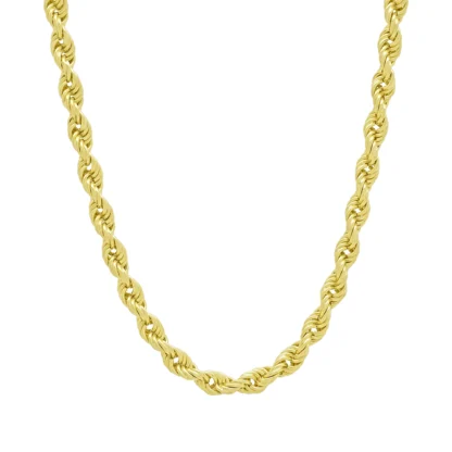 9ct Yellow Gold Rope Chain 22" 5.5mm