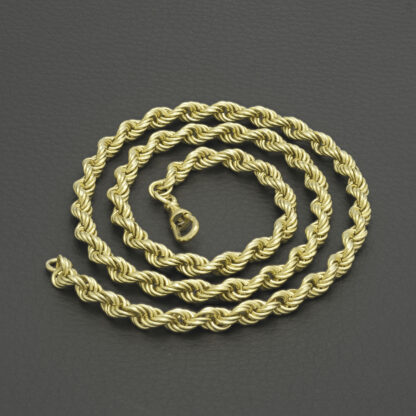 9ct Yellow Gold Rope Chain 22" 5.5mm - Image 5