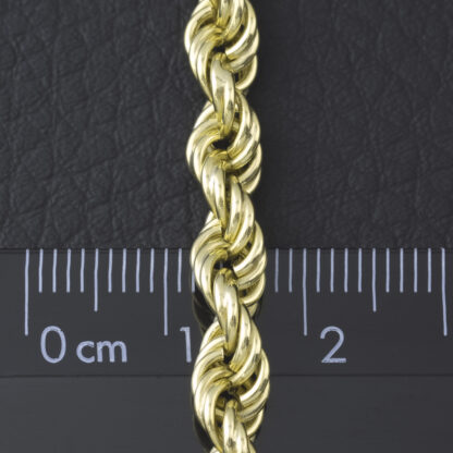 9ct Yellow Gold Rope Chain 22" 5.5mm - Image 2