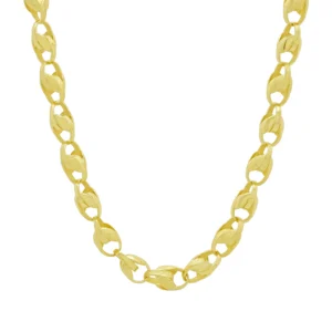 9ct Yellow Gold Tulip Chain 22&#8243; 7.5mm