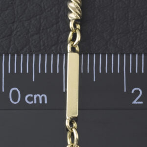 9ct Yellow Gold Fancy Link Chain 15.5&#8243; 2.5mm