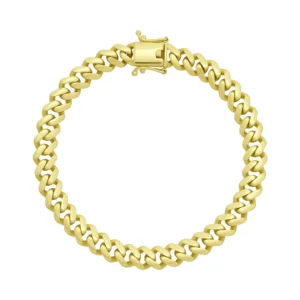 9ct Yellow Gold Cuban Bracelet 8&#8243; 7.5mm