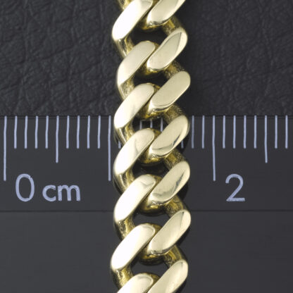 9ct Yellow Gold Cuban Bracelet 8" 7.5mm - Image 2