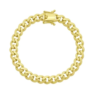 9ct Yellow Gold Cuban Bracelet 7&#8243; 7.5mm