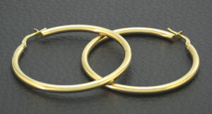 9ct Yellow Gold Hoop Earrings