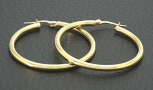 9ct Yellow Gold Hoop Earrings