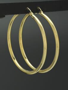 9ct Yellow Gold Hoop Earrings