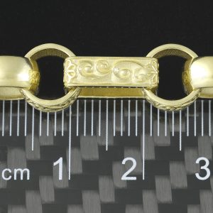 9ct Yellow Gold Gypsy Link Chain 28″ 8.5mm