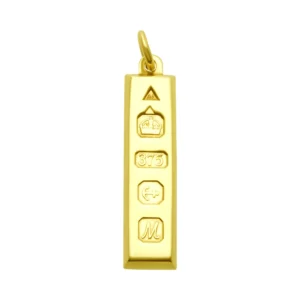 9ct Yellow Gold Ingot Pendant