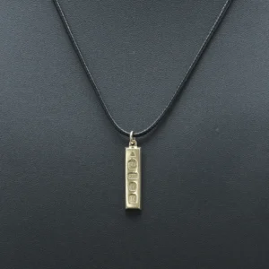 9ct Yellow Gold Ingot Pendant
