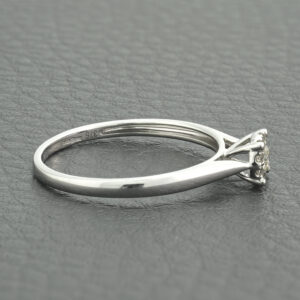 9ct White Gold 0.15ct Diamond Cluster Ring