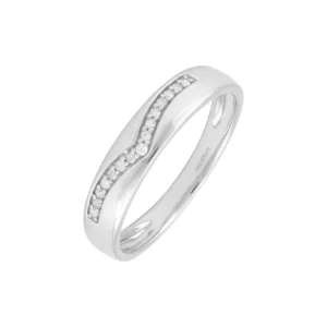 9ct White Gold Diamond Ring