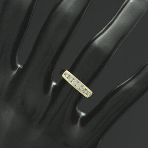 18ct Yellow Gold 0.35ct Diamond Half Eternity Ring