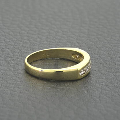 18ct Yellow Gold 0.35ct Diamond Half Eternity Ring - Image 2