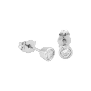 18ct White Gold 0.30ct Diamond Solitaire Stud Earrings