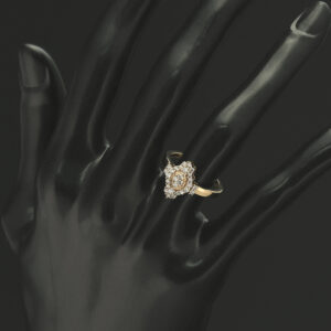 18ct Rose Gold 0.25ct Diamond Cluster Ring