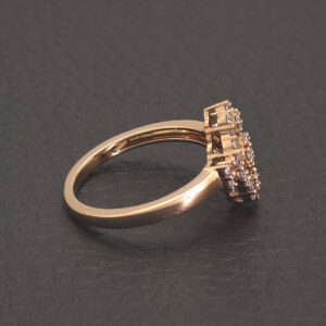 18ct Rose Gold 0.25ct Diamond Cluster Ring