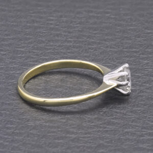 18ct Yellow Gold Single Stone 0.50ct Diamond Ring