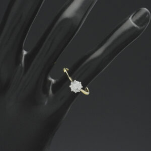 18ct Yellow Gold Single Stone 0.50ct Diamond Ring
