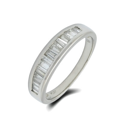 Platinum 0.50ct Baguette Diamond Ring