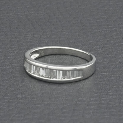 Platinum 0.50ct Baguette Diamond Ring - Image 4