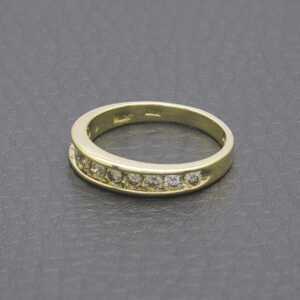 18ct Yellow Gold 0.30ct Diamond Half Eternity Ring