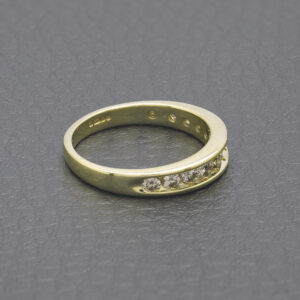 18ct Yellow Gold 0.30ct Diamond Half Eternity Ring