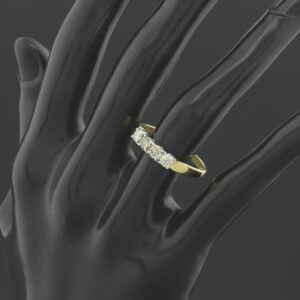 18ct Yellow Gold 0.60ct Diamond 4 Stone Ring