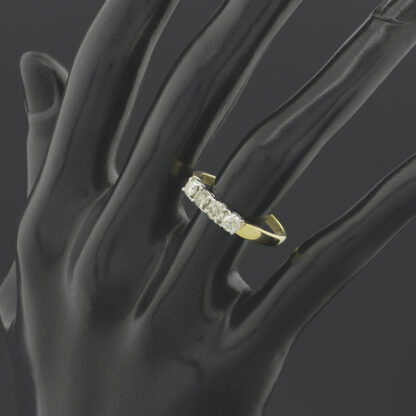 18ct Yellow Gold 0.60ct Diamond 4 Stone Ring - Image 4