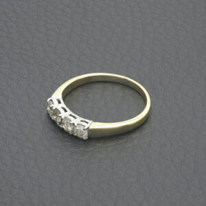 18ct Yellow Gold 0.60ct Diamond 4 Stone Ring