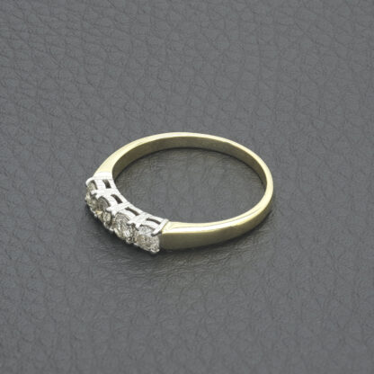 18ct Yellow Gold 0.60ct Diamond 4 Stone Ring - Image 3