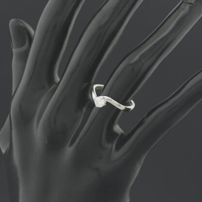 18ct White Gold 0.33ct Diamond Ring - Image 4