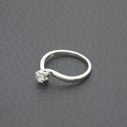 18ct White Gold 0.33ct Diamond Ring - Image 3